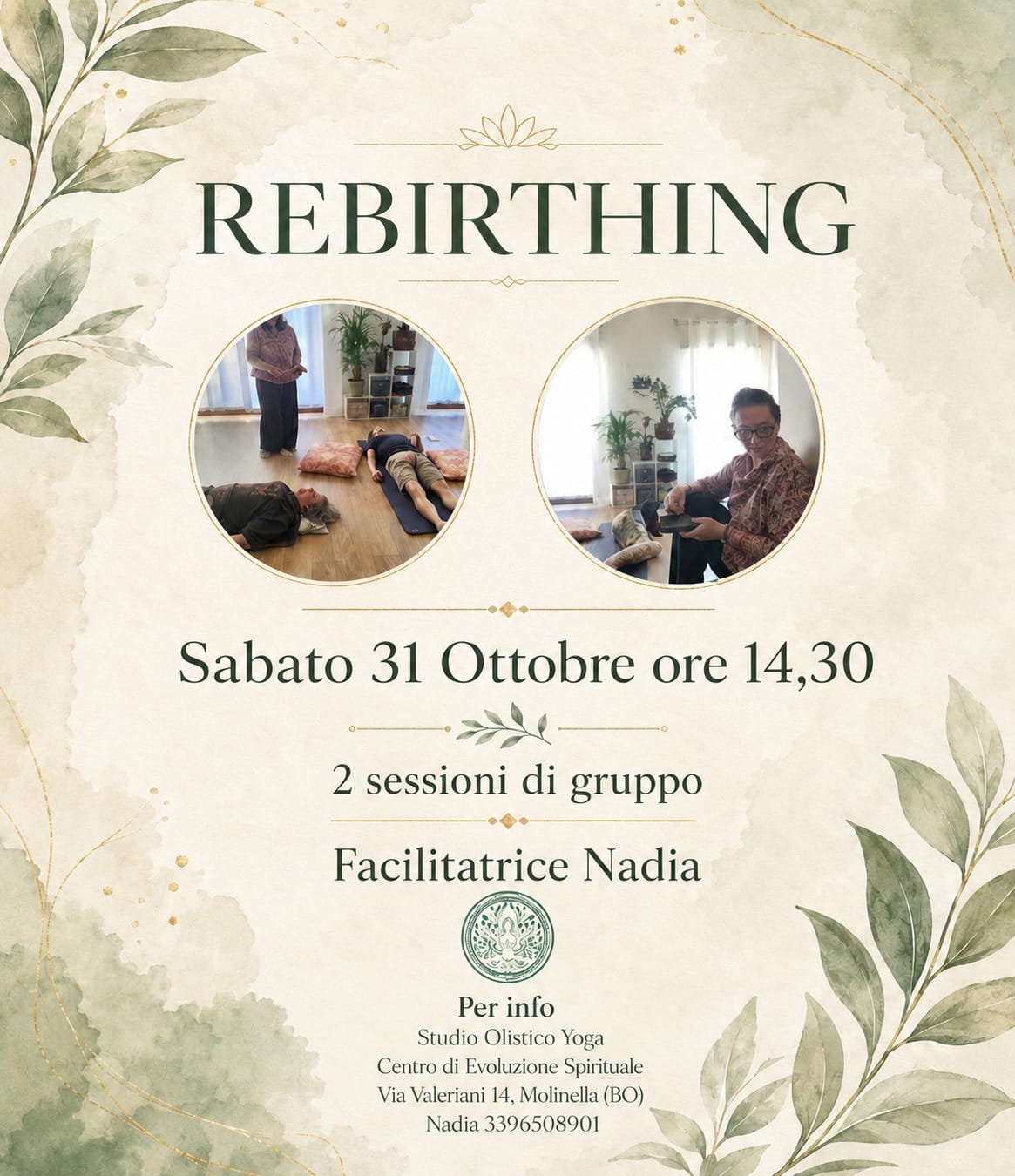 Locandina Rebirthing di gruppo, 31 ottobre 2026